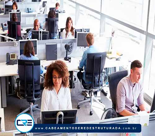 cabeamento de rede estruturada para computadores