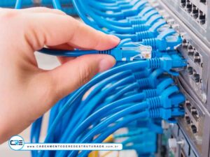 instalação de switch de rede de internet